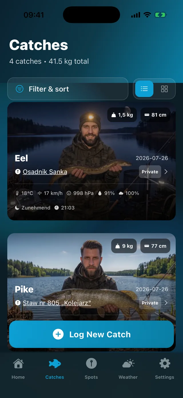 Your catch log